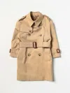 Burberry Coat  Kids Color Beige In Beige