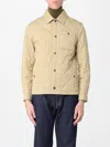 Burberry Quilted Gabardine Overshirt In Neutral