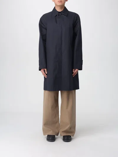 Burberry Coat  Men Color Navy In Black