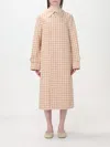 Burberry Houndstooth Twill Trench Coat In Beige
