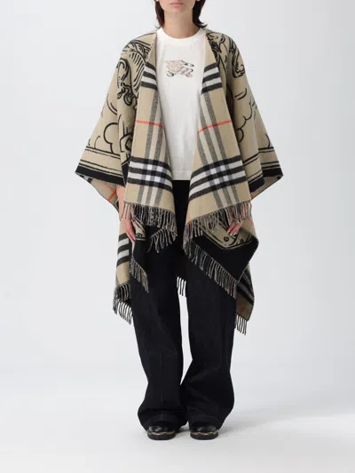 Burberry Coat  Woman Color Beige In Brown