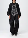 Burberry Coat  Woman Color Black In Animal Print