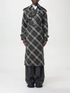 Burberry Black Trench Coats In Grün