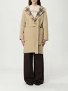 Burberry Coat  Woman Color Sand In Brown