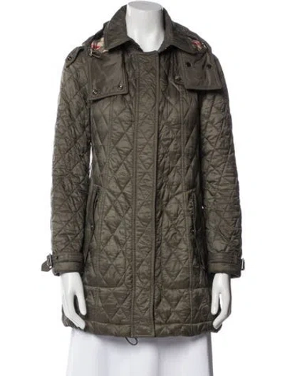 Pre-owned Burberry Coat In Gray