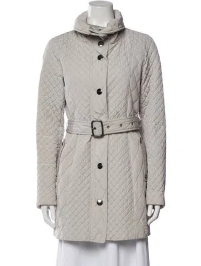 Pre-owned Burberry Coat In Gray