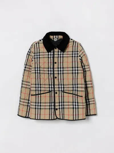 Burberry Coat Kids  In Brown