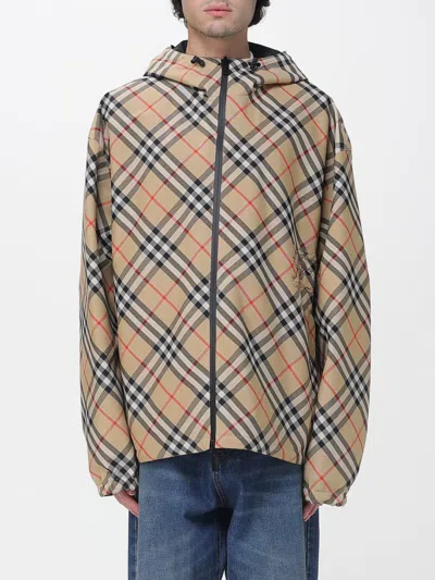 Burberry Coat Men  In Brown