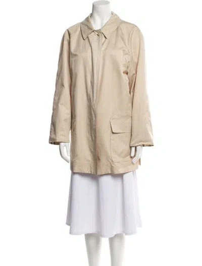 Pre-owned Burberry Coat In Neutral