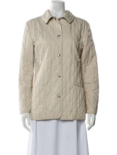 Pre-owned Burberry Coat In Neutral