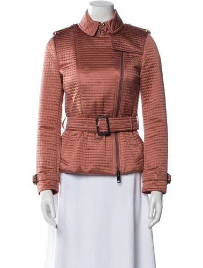 Pre-owned Burberry Coat In Pink