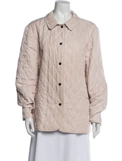 Pre-owned Burberry Coat In Pink