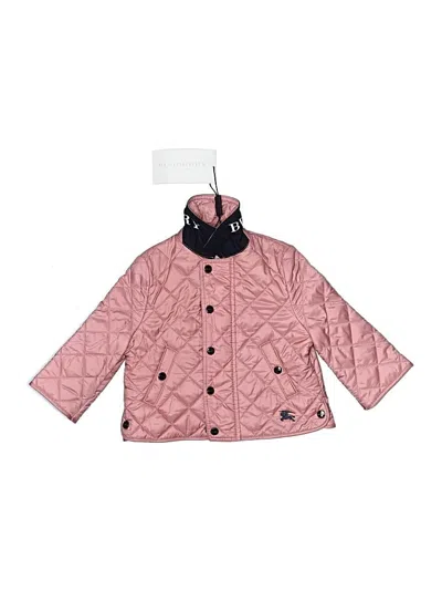 Pre-owned Burberry Babies' Coat In Pink