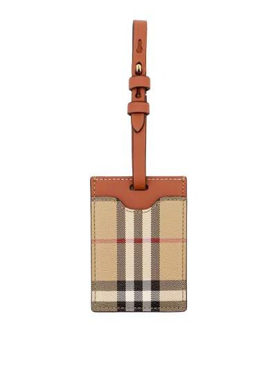 Burberry Coated Canvas Tag In Multi