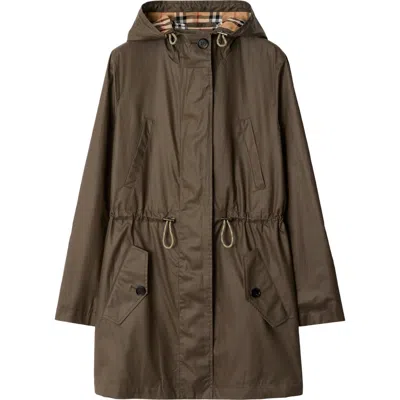 BURBERRY BURBERRY COATED GABARDINE PARKA