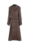 Burberry Double Breasted Belted Trench Coat