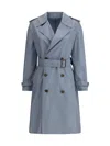 Burberry Silk Long Trench Coat