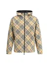 Burberry Printed Polyester Reversible Jacket In Neutral