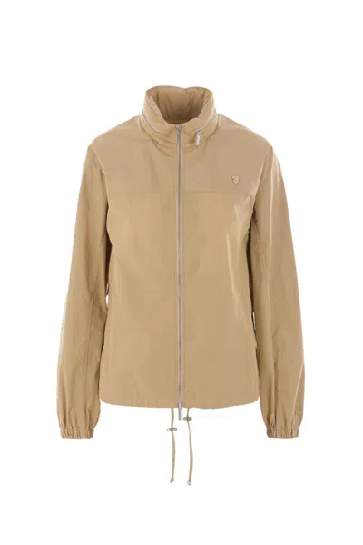 Burberry Coats In Brown