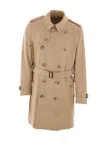 Burberry Coats In Brown