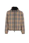 Burberry Printed Polyester Reversible Jacket In Neutral
