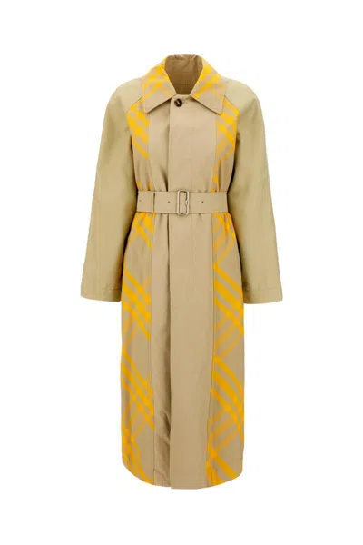 Burberry Coats In Neutral