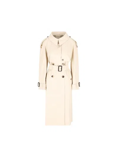 Burberry Coats In Neutral