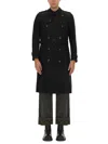 Burberry Kensington Heritage Medium And Long Style Windbreaker In Black