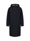 Burberry Quilted Nylon Parka In Black