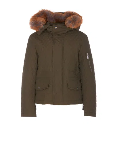 Burberry Coats In Green