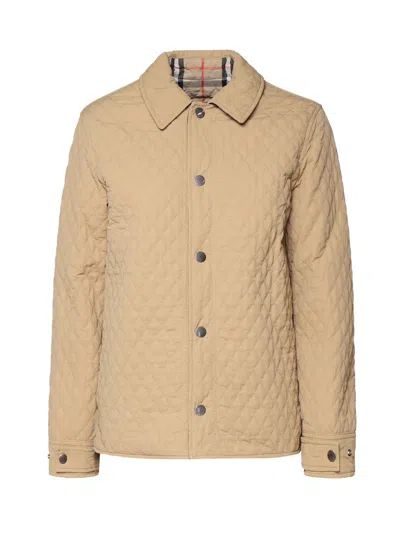 Burberry Coats In Beige