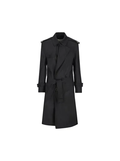 Burberry Coats In Black