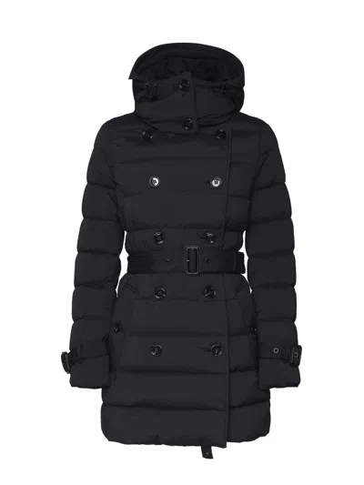 Burberry Coats In Black