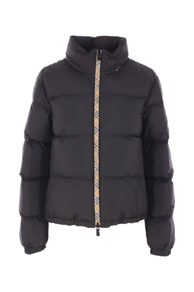 Burberry Coats In Blue