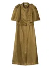 Burberry Midikleid Im Trenchcoat-stil In Brown