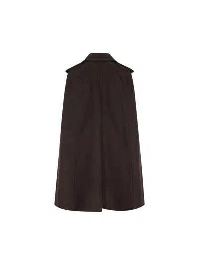 Burberry Coats In Brown