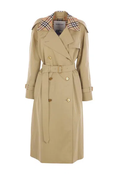 Burberry Coats In Brown