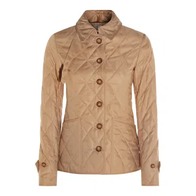 Burberry Coats In Gold