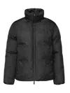 Burberry Nylon Down Jacket With Drawstring And Pockets In Charcoal Ip Ptn