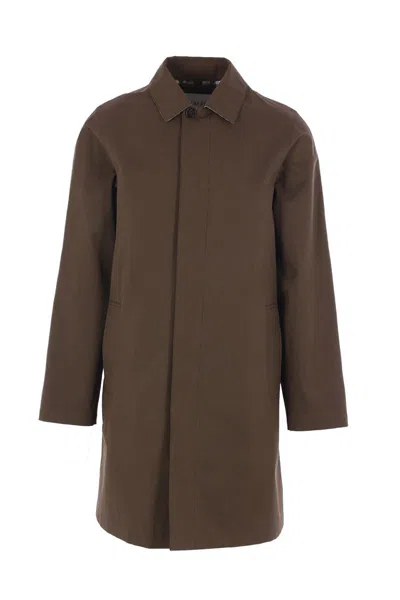 Burberry Coats In Green