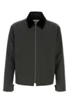 Burberry Mw Zip Through Check Lined Jacket In Grey