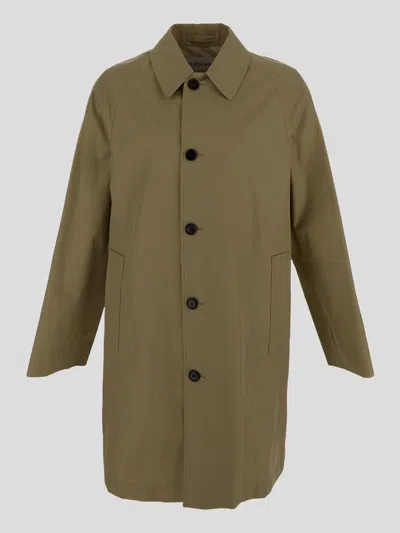 Burberry Coats In Hunter