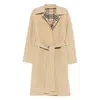 Burberry Women Reversible Wool Robe Coat In Brown