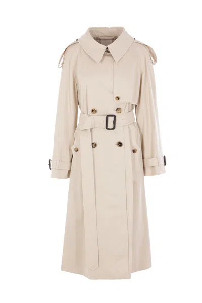 Burberry Coats In Neutral