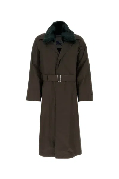 Burberry Coats In Otter