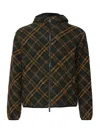 Burberry Reversible Hooded Checked Jacket In Shadow Ip Check