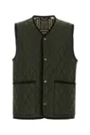 Burberry Green Quilted Nylon Tiverton Vest In Shale