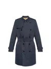 Burberry Coatsjackets In Blue
