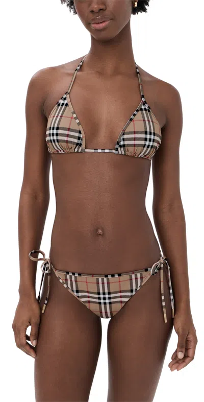 Burberry Cobb Bikini Set Archive Beige In Multi