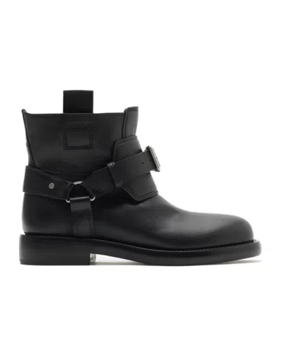 BURBERRY BURBERRY COBBLE BUCKLE-DETAILED ANKLE BOOTS